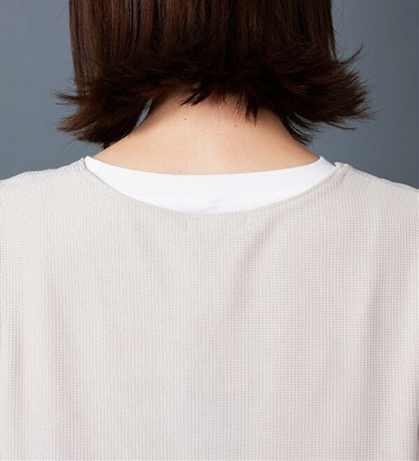 BELLUNA（ベルーナ）の「【Ｌａｇｒｉｌｕａ】異素材切替プリーツロングベスト（ジレ）」｜詳細画像