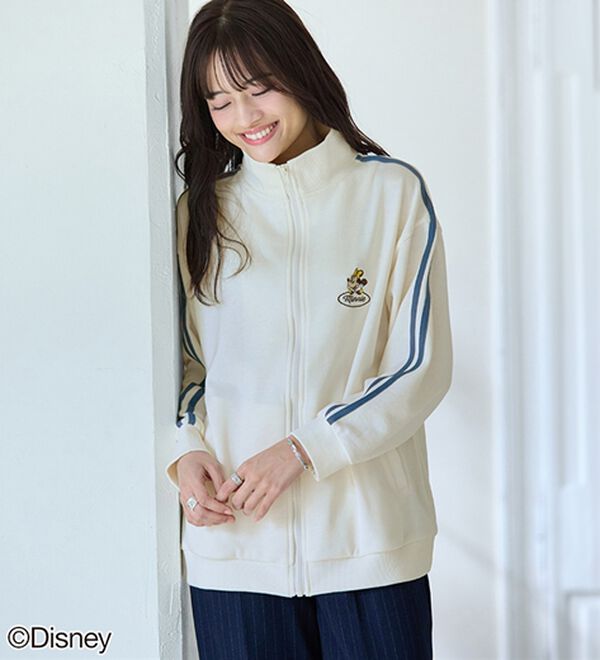 BELLUNA（ベルーナ）の「＜Ｄｉｓｎｅｙ＞【ミッキー＆ミニー】裏毛トラックジャケット（ブルゾン）」｜詳細画像