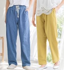 LAVIENNE（ラヴィエンヌ）の「【汗ばむ季節にも】サラッと毎日らくちんパンツ（フルレングスパンツ）」