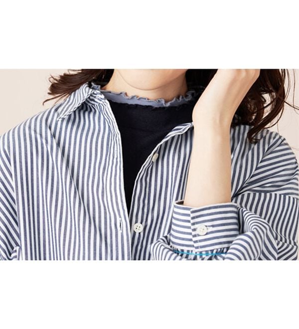 BELLUNA（ベルーナ）の「重ね着風フリル衿プルオーバー（カットソー）」｜詳細画像