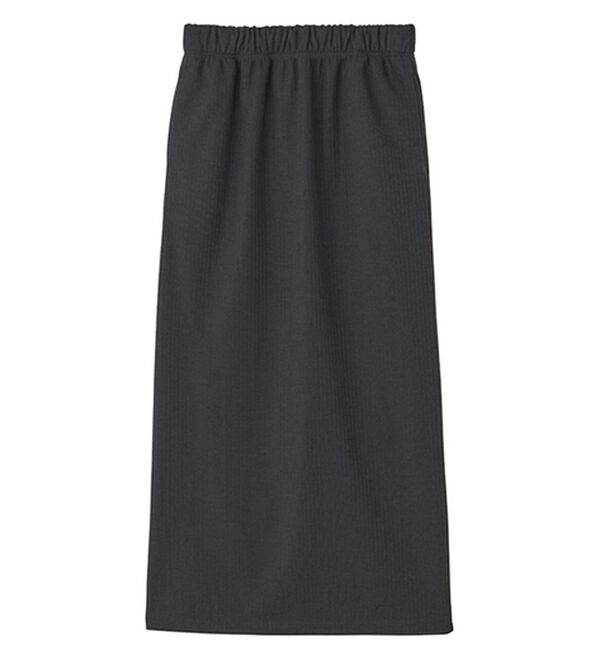 GeeRA（ジーラ）の「ふわふわあったか！裏起毛リブスカート（ロングスカート）」｜詳細画像