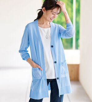 BELLUNA（ベルーナ）の「ＩＣＥＣＬＥＡＮｌｉｇｈｔ！多機能素材ニットカーディガン（ニットカーディガン）」｜詳細画像