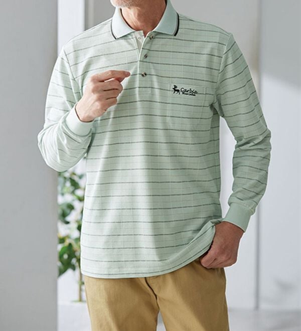 「【３色組】＜カルビア＞らく開き設計の爽やかポロシャツ（メンズポロシャツ）」｜詳細画像