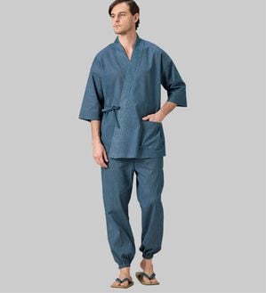 「「粋涼」高島ちぢみ作務衣（メンズ和装・浴衣・和装グッズ）」｜詳細画像