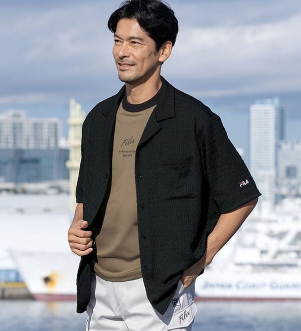 「＜フィラ＞シアサッカーシャツアンサンブル（メンズシャツ）」｜詳細画像