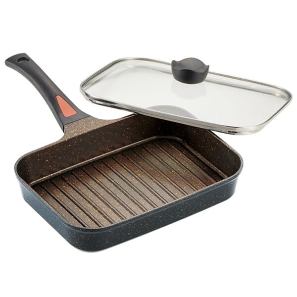 「ＮＥＷ　ＩＨ・直火対応ゴールドマーブル魚焼きパン（鍋・フライパン）」｜詳細画像