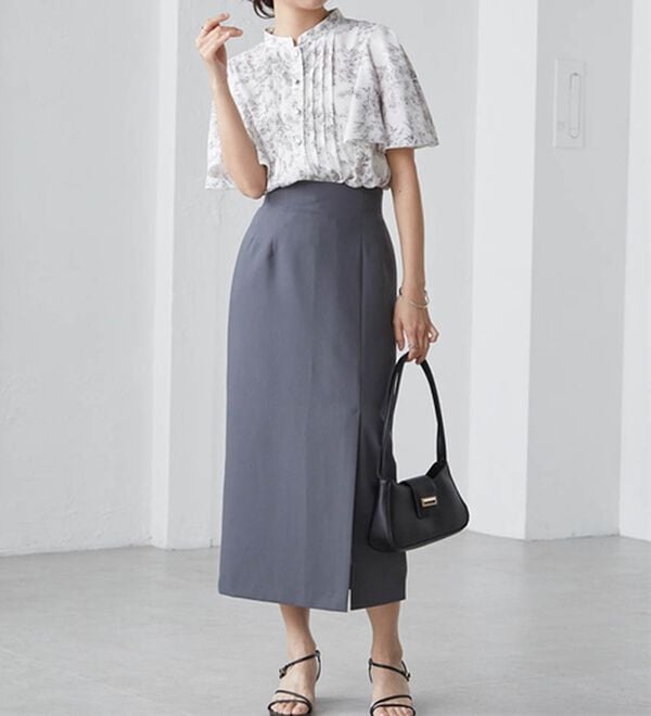 RANAN（ラナン）の「【新色追加】ひんやり！ピンタックフレアー袖ブラウス（ブラウス）」｜詳細画像