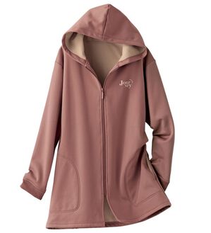 BELLUNA（ベルーナ）の「【ミニバッグ付】腰まであったか！軽量防風パーカー（ブルゾン）」｜トープピンク