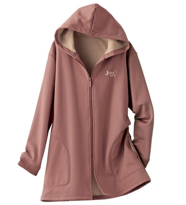 BELLUNA（ベルーナ）の「【ミニバッグ付】腰まであったか！軽量防風パーカー（ブルゾン）」｜トープピンク