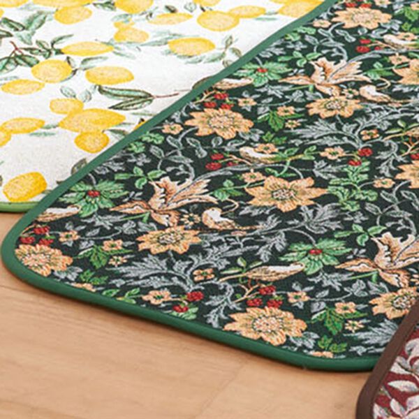「洗えるゴブラン織キッチンマット（キッチンマット）」｜バードグリーン