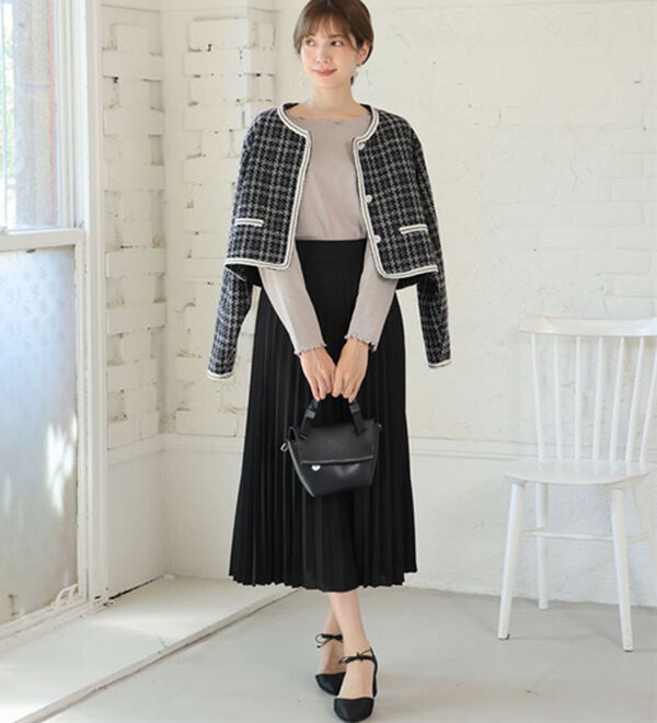 A HAPPY MARILYN（アハッピーマリリン）の「【Ｌ～６Ｌ】Ｒｉｎ こだわったのはシルエットと着心地 すっきり リブ カットソー トップス（カットソー）」｜詳細画像