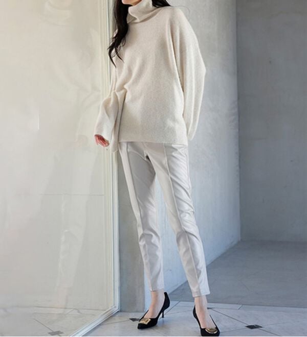 RANAN（ラナン）の「フォックス入りタートルネックニットプルオーバー（ニット・セーター）」｜詳細画像