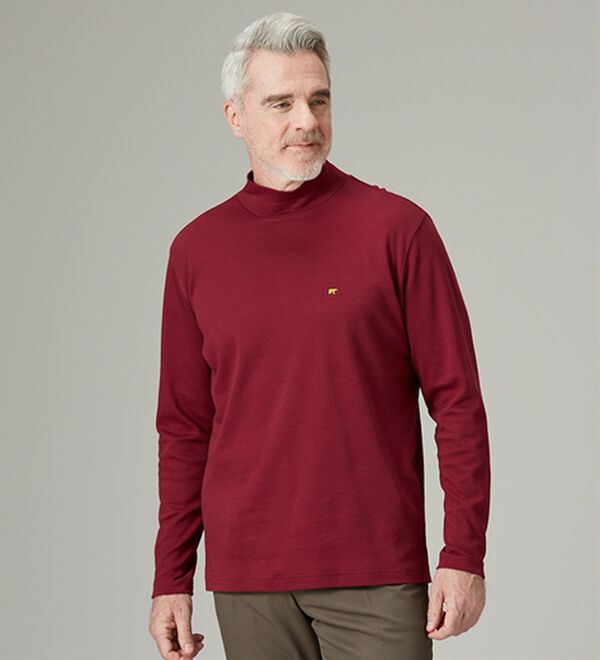 「＜ゴールデンベア＞綿１００％ヒートハイネックシャツ（メンズＴシャツ）」｜詳細画像