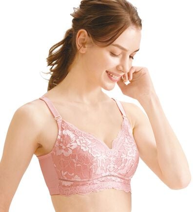 LAVIENNE（ラヴィエンヌ）の「【３色組】楽に華やかシルエットブラ（ブラジャー）」