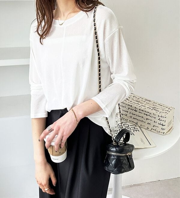 GeeRA（ジーラ）の「着回し自在！スラブシアートップス（カットソー）」｜詳細画像