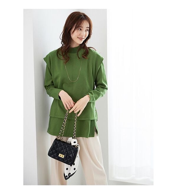 BELLUNA（ベルーナ）の「ベスト付ニットチュニックアンサンブル（アンサンブル）」｜詳細画像