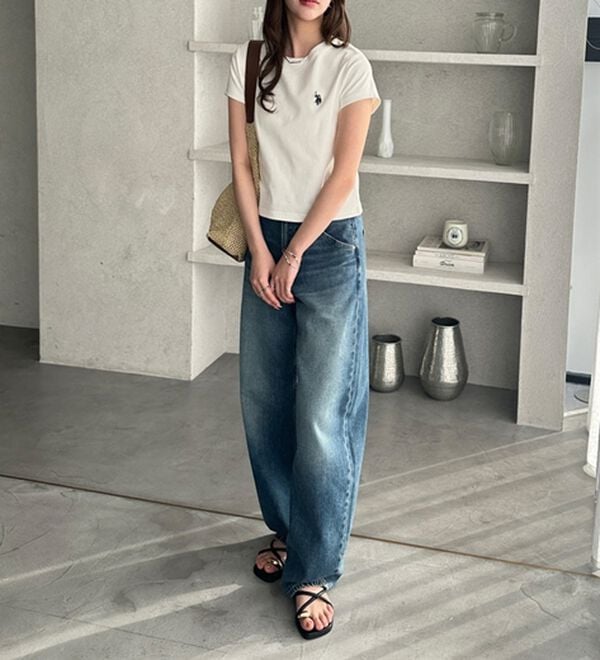 GeeRA（ジーラ）の「【ＵＳ．ＰＯＬＯ．ＡＳＳＮ】汗染み防止ミニＴシャツ（Tシャツ）」｜詳細画像