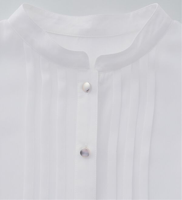 RANAN（ラナン）の「ピンタックフレアー長袖ブラウス（ブラウス）」｜詳細画像