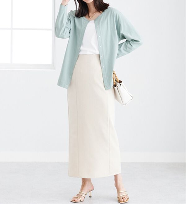 BELLUNA（ベルーナ）の「【接触冷感】ヒンヤリＵＶ対策クルーネックカーディガン（その他カーディガン）」｜詳細画像