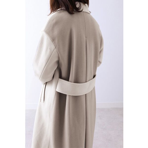 BELLUNA（ベルーナ）の「ウール調素材配色デザインコート（ロングコート）」｜詳細画像