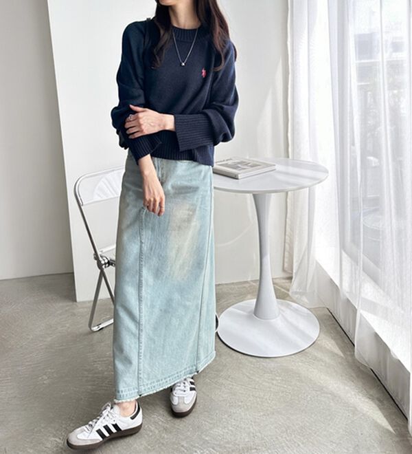 GeeRA（ジーラ）の「【ＵＳ．ＰＯＬＯ　ＡＳＳＮ】ショート丈ニット（ニット・セーター）」｜詳細画像