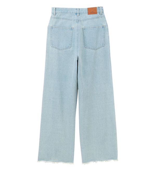 GeeRA（ジーラ）の「オリジナルパッチハイウエストデニム（ワイドパンツ・ガウチョ）」｜詳細画像