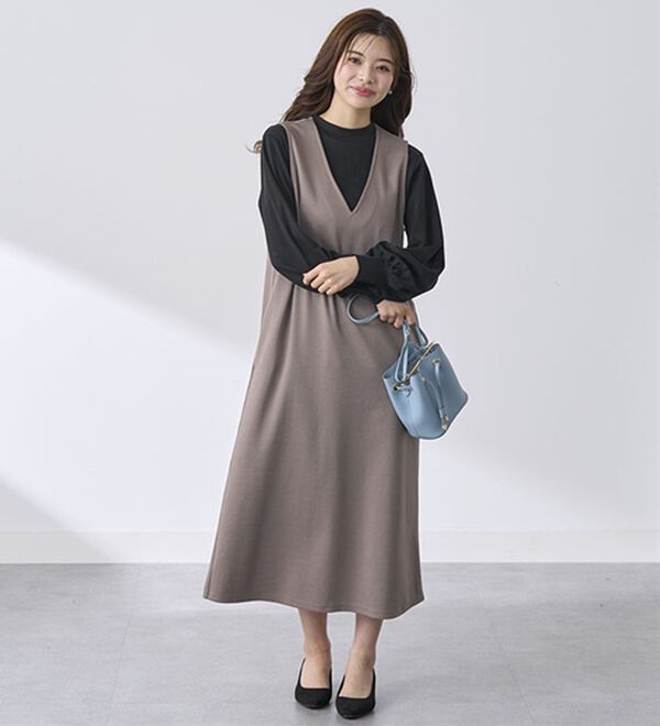 BELLUNA（ベルーナ）の「艶やかコットン１００％プルオーバー（カットソー）」｜詳細画像