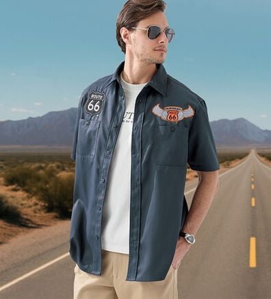 「＜ルート６６＞シャツアンサンブル（メンズシャツ）」