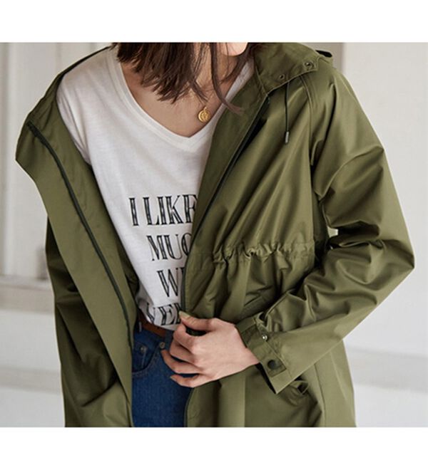 BELLUNA（ベルーナ）の「はっ水！ＵＶ対策ロングコート（ポーチ付）（ハーフコート）」｜詳細画像