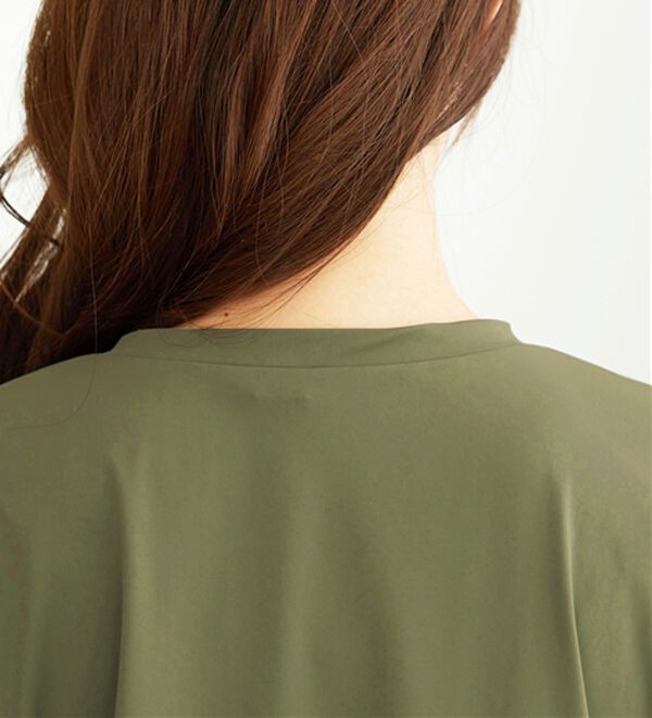 BELLUNA（ベルーナ）の「ヒンヤリ爽快！異素材切替プルオーバー（カットソー）」｜詳細画像