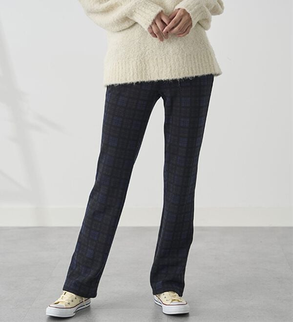 BELLUNA（ベルーナ）の「まるではく毛布！静電防止付裏ファーイージーパンツ（フルレングスパンツ）」｜詳細画像