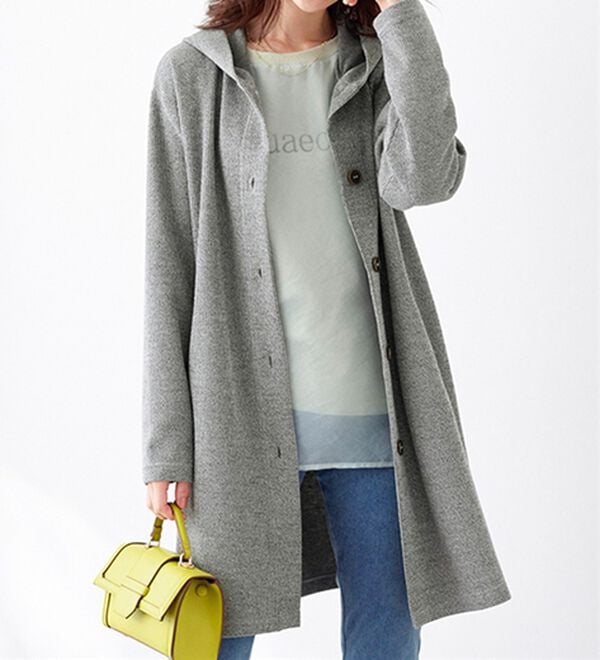 BELLUNA（ベルーナ）の「ニット見え素材フードカーディガン（その他カーディガン）」｜詳細画像