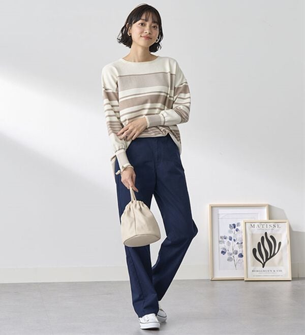 BELLUNA（ベルーナ）の「【ＰＯＬＯ　ＢＣＳ】綿チノパンツ（フルレングスパンツ）」｜詳細画像