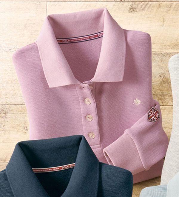 BELLUNA（ベルーナ）の「【ＰＯＬＯ　ＢＣＳ】裏起毛かのこポロシャツ（ポロシャツ）」｜ラベンダー