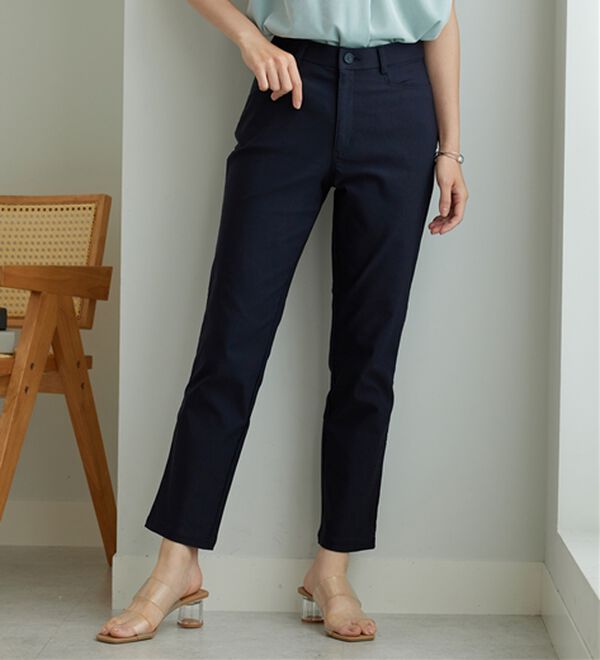 BELLUNA（ベルーナ）の「＜ベルクリーン＞抗菌防臭冷感ストレッチ美脚パンツ（フルレングスパンツ）」｜詳細画像