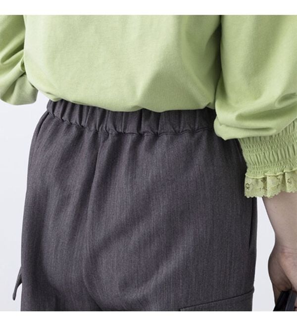 BELLUNA（ベルーナ）の「きれい見え素材ベイカーパンツ（フルレングスパンツ）」｜詳細画像