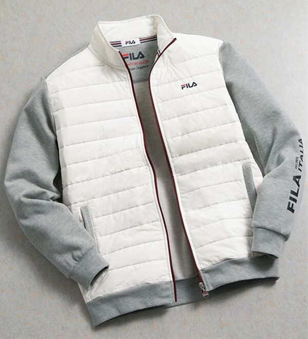 「＜フィラ＞ハイブリットダウンジャケット（メンズダウンジャケット）」｜ホワイト