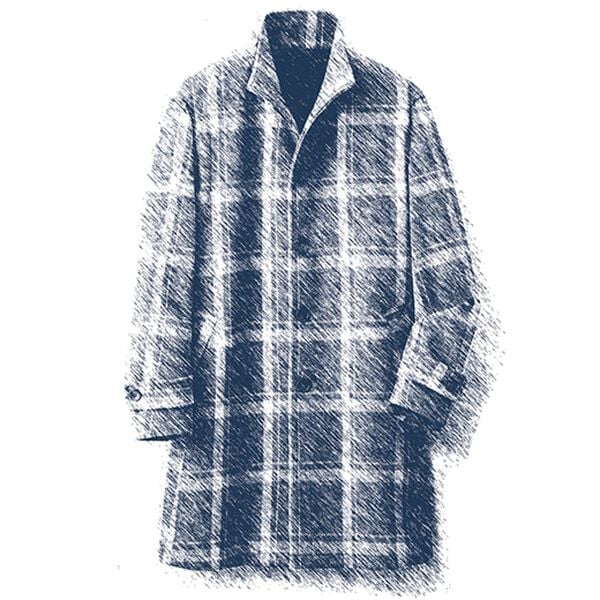 「ビッグチェックメルトンコート（メンズコート）」｜詳細画像