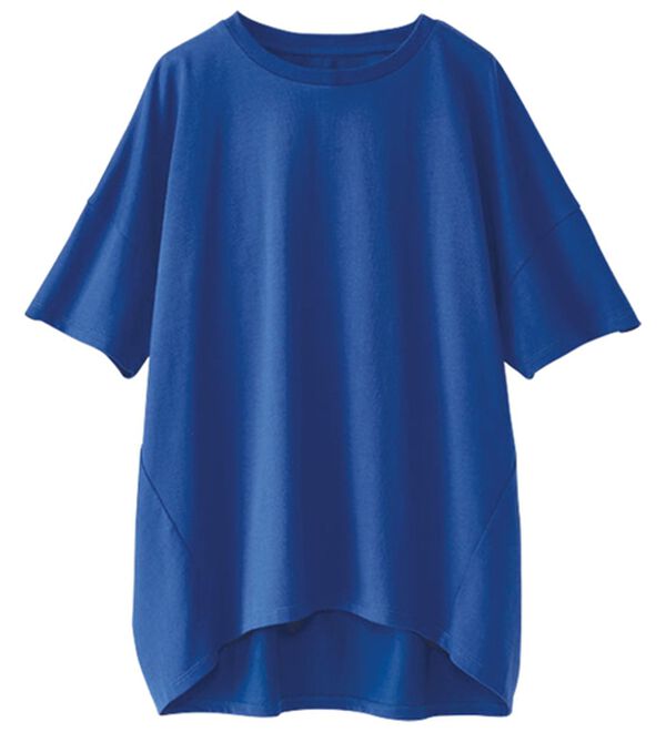 BELLUNA（ベルーナ）の「ゆったりパンツもインせず決まる！コクーンＴシャツ（カットソー）」｜詳細画像