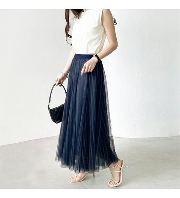 GeeRA（ジーラ）の「フレアーチュールロングスカート（ロングスカート）」｜詳細画像