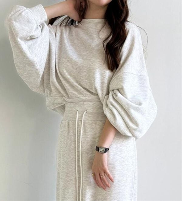 GeeRA（ジーラ）の「ボリュームスリーブ裏毛ショートスウェット（トレーナー・スウェット）」｜詳細画像