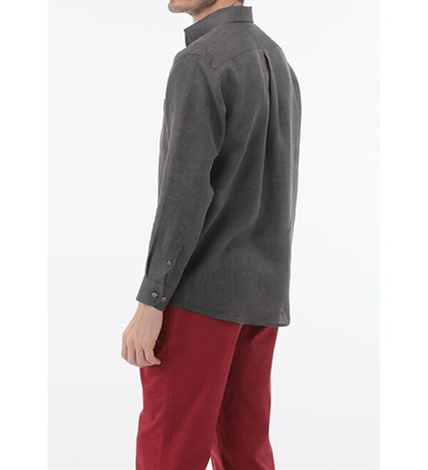 「＜コムルヴァン・オム＞大人のフレンチリネン１００％シャツ（メンズシャツ）」｜詳細画像