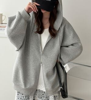 GeeRA（ジーラ）の「ダンボールダブルジップビッグパーカー（パーカー）」｜詳細画像