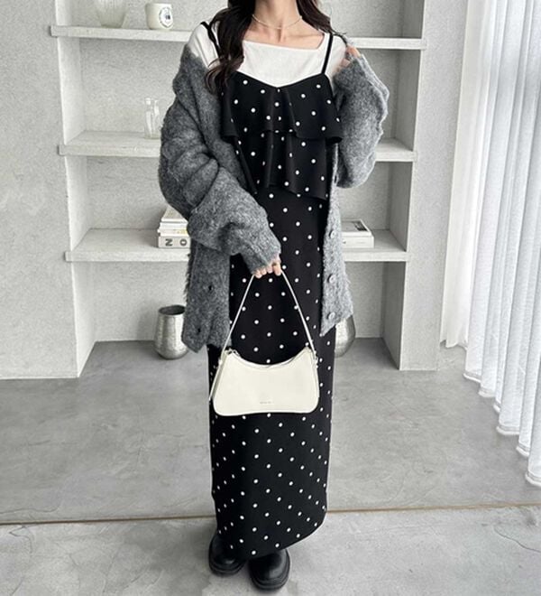 GeeRA（ジーラ）の「フリルキャミワンピース（カットソーワンピース）」｜詳細画像