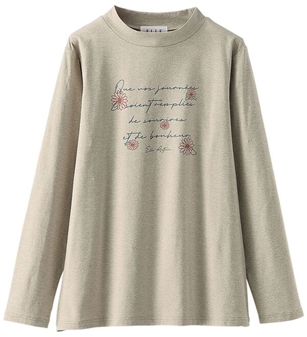 BELLUNA（ベルーナ）の「＜ＥＬＬＥ　Ａｃｔｉｖｅ＞綿タッチ裏起毛プルオーバー（カットソー）」｜詳細画像