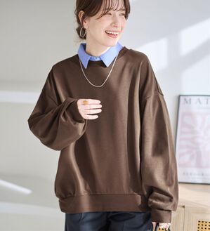 Viola e Viola（ヴィオラ エ ヴィオラ）の「袖ボリューム裏毛スウェットトップス（カットソー）」｜詳細画像