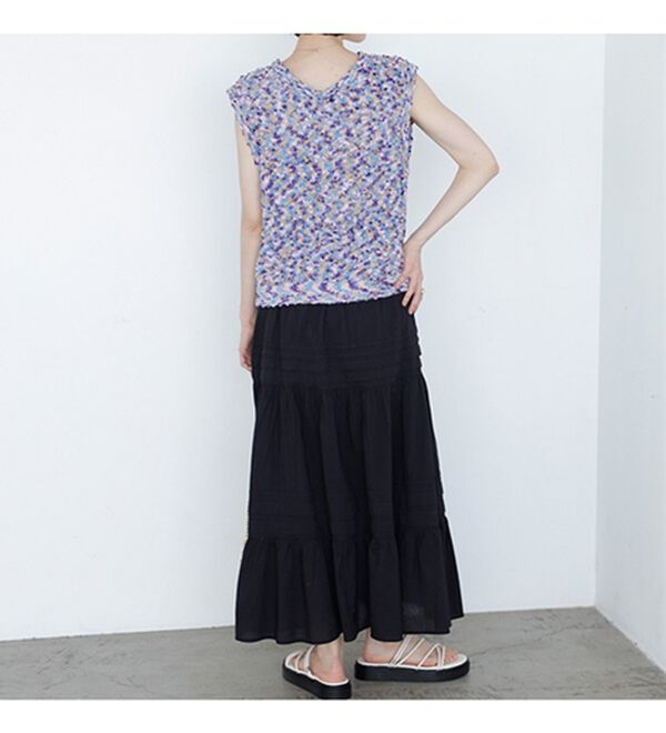 GeeRA（ジーラ）の「前後２ＷＡＹファンシーニットトップス（ニット・セーター）」｜詳細画像