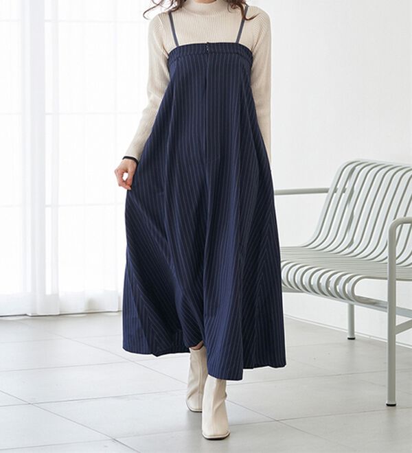 RANAN（ラナン）の「異素材デザインキャミワンピ（その他ワンピース）」｜詳細画像