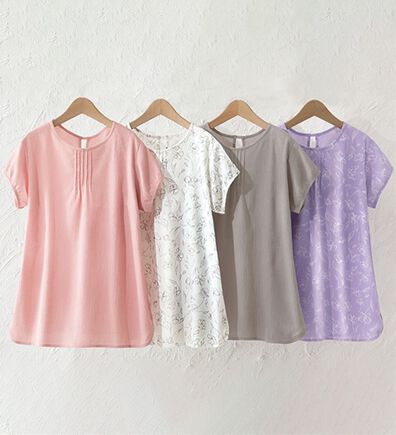 LAVIENNE（ラヴィエンヌ）の「【４色組】１枚でも透けにくい楊柳インナー（肌着・インナーウェア）」