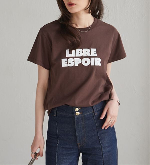 RANAN（ラナン）の「【汗シミ防止】ロゴプリントT（Tシャツ）」｜詳細画像